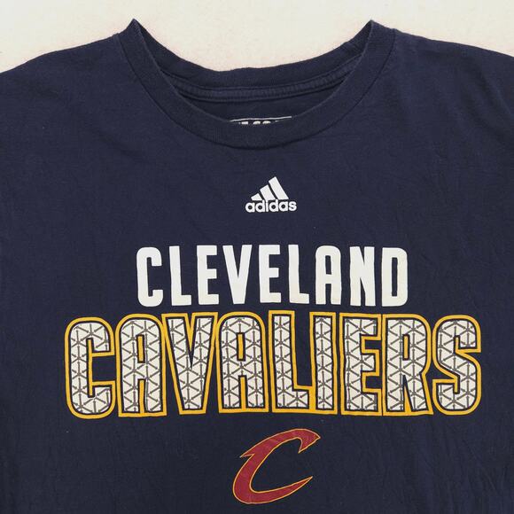 Adidas Cleveland Cavaliers Graphic Basketball T Shirt Mens Size Medium M Blue - Picture 1 of 9
